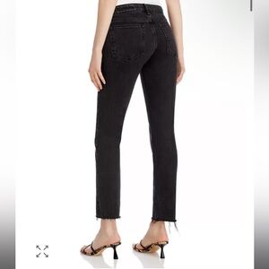 Rag & Bone Dre Low Rise Slim Boyfriend Jeans Black